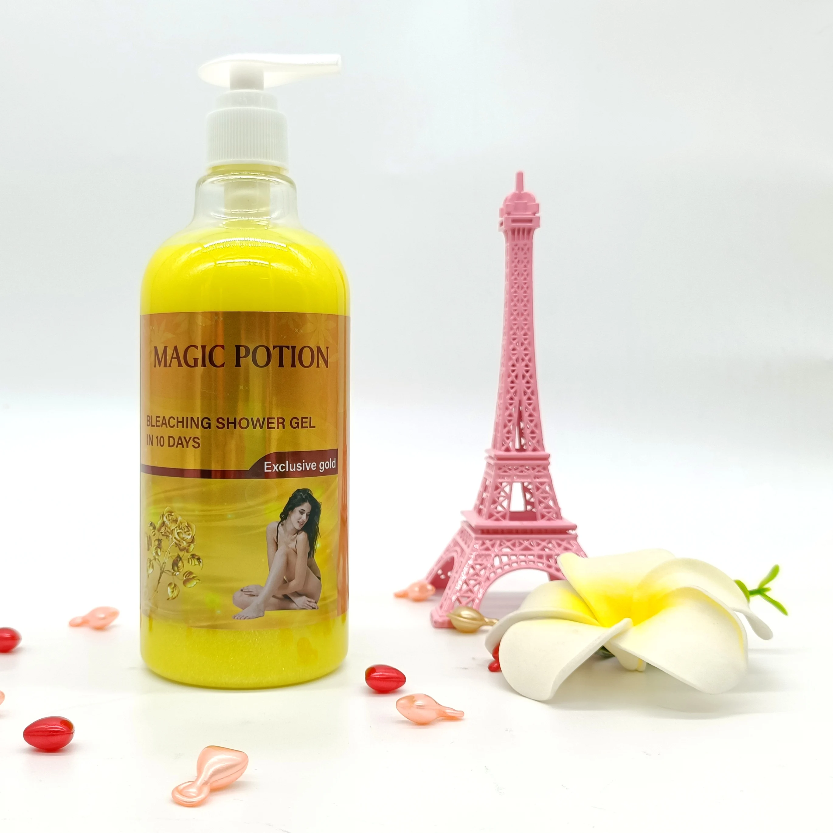 MAGIC POTION Bleaching in 10 Days 5D GLUTA Perfume and Exclusive Gold  Moisture and Smooth the Skin Shower Gel
