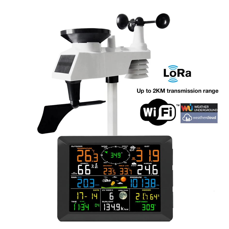 Sainlogic Wireless Weather Station with Outdoor Sensor, 8-in-1