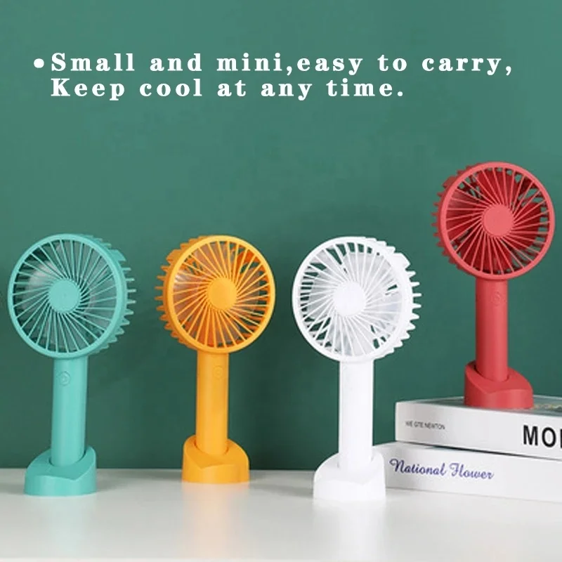 Adjustable 3 Speed Handheld Personal Mini Fan Usb Rechargeable Portable Fan for Office Outdoor Travel