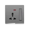 1 gang three-hole socket