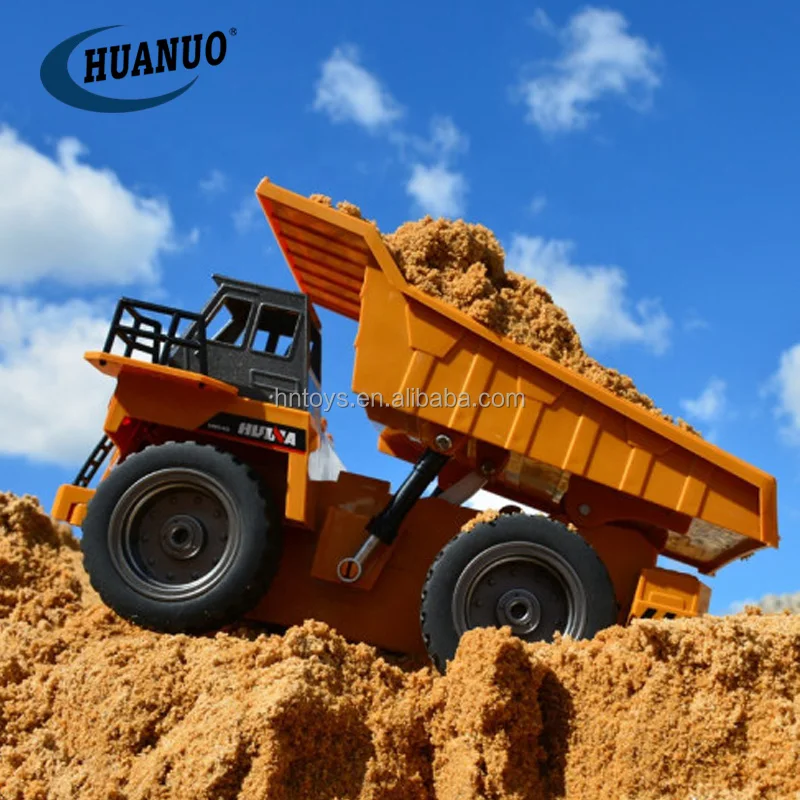 1/24 9CH 4WD Alloy Rc Dump Truck 2.4GHz Diecast Rc Tipper Selfdischarging Truck Engineering Vehicle Model