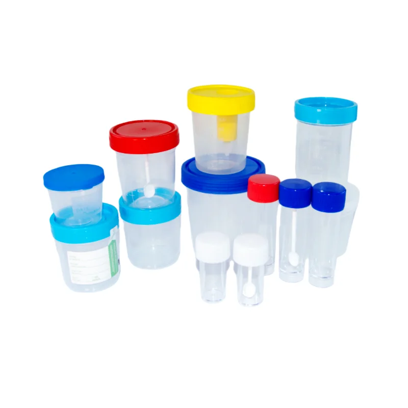 Disposable Plastic Sterile Urine Specimen Cup Customizable OEM Lab Supplier Flat Bottom Vacuum Urine Sample Collection Container details