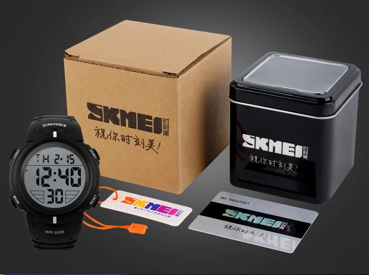 Montre SKMEI 1068 Unisexe - Grand Cadran - étanche 50m - Avec Alarme - Occasion