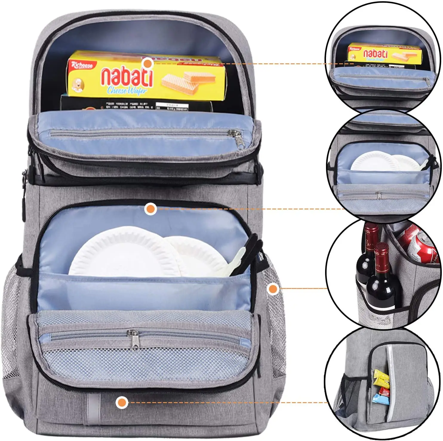 Insulated Backpack Cooler Leakproof / Cans Backpack Coolers Buy