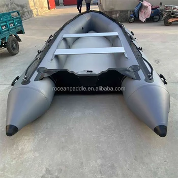 CE 7 Person Air Mat Floor Inflatable Yacht Luxury Boat PVC Thickened Folding Rescue Kayak Speed Boat for Sale