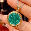 Para green pendant with Chopin chain