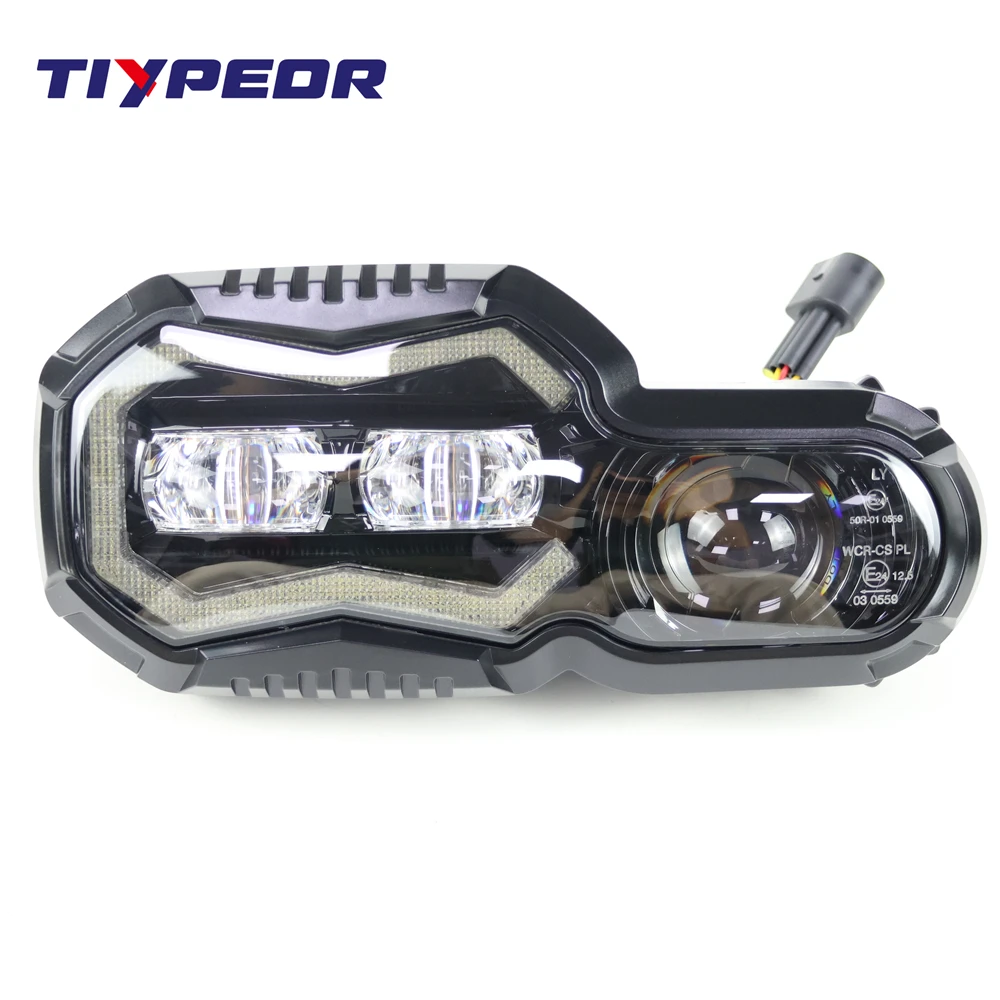 product tiypeor new generation led brighter headlight e mark ip67 waterproof for f800gs f800r f650 700 800gs adv adventure complete-5