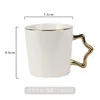 White gold-plated star handle