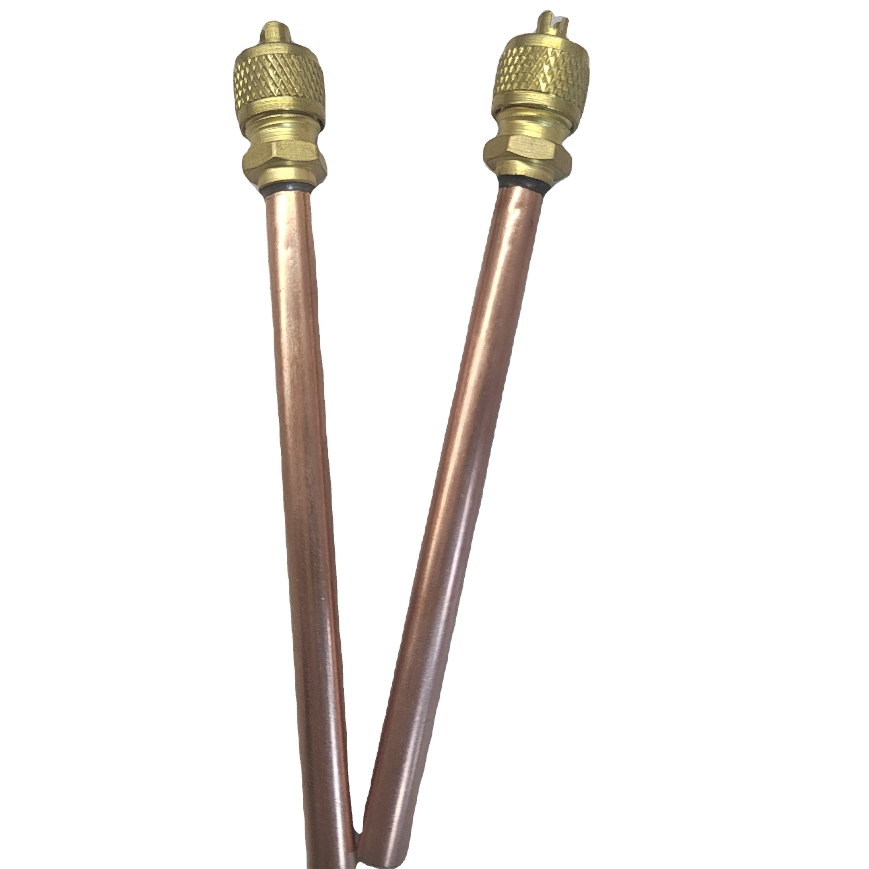 High Efficiency  Refrigeration  Freezer Spare Part  Retekool China Copper Tube Charging  Access Valve 1/4"x90mm