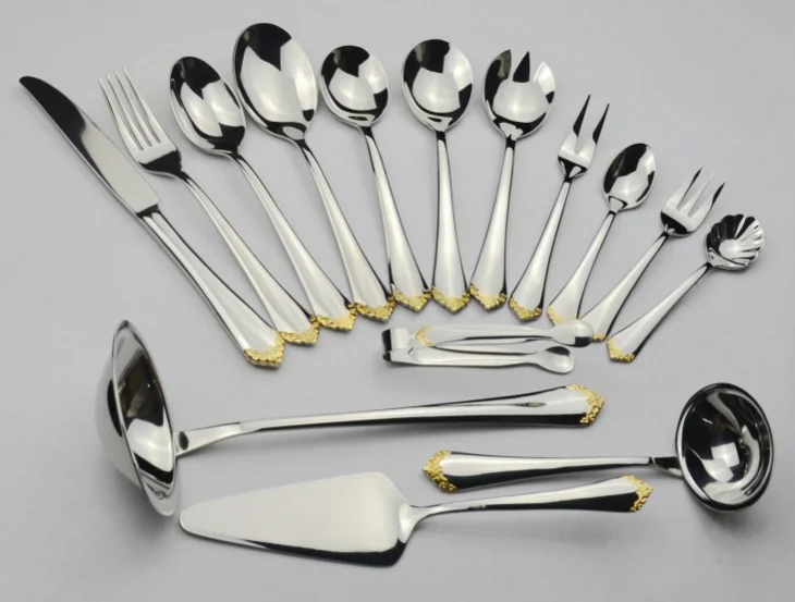 Oem 72pcs Stainless Steel Flatware Set Forks And Spoons For Wedding