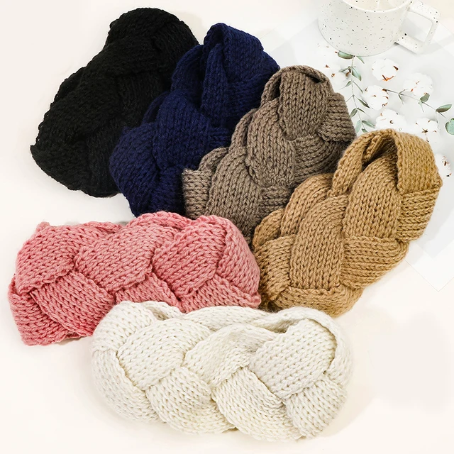 Autumn Winter Unique Sweet Elastic Hair Bands Solid Color Fabric Hair Band for Washing Face Braided Braids Accessories Wholesale