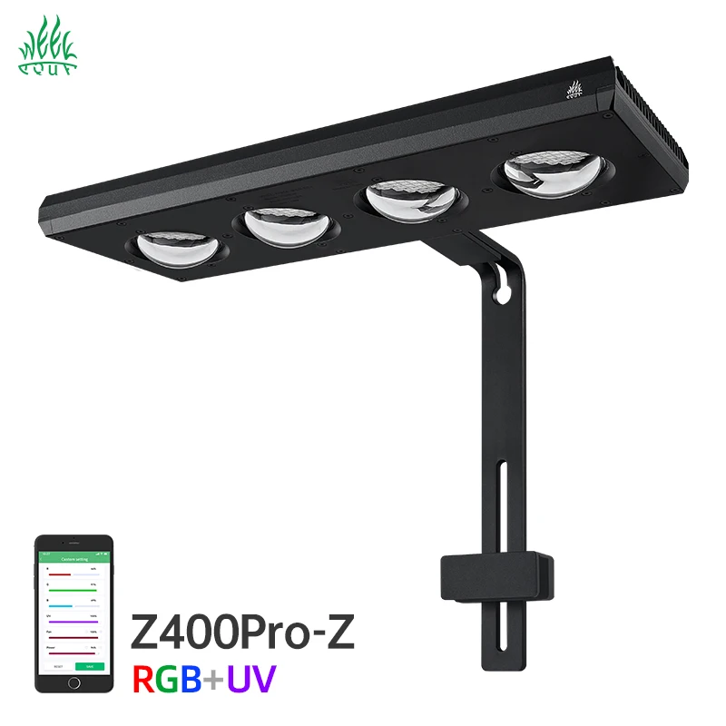 WEEK AQUA Z400Pro RGB UVフルスペクトルLED水槽ライトのアプリ制御