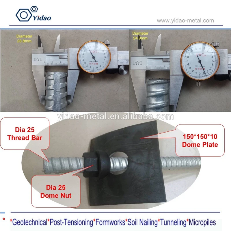 Full Thread bar Anchor for Rock Bolts and Soil Nailing
