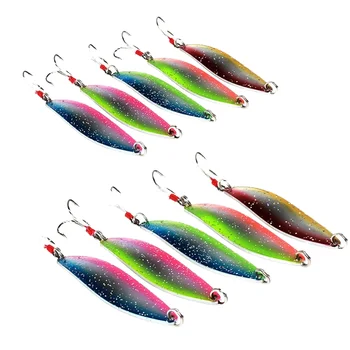 CHEERY 5g-14g Silver Carp & Bighead Carp Artificial Hard Bait Metal Spoons Spinners Lures for Ocean Boat Fishing – Metal Jig – view 2