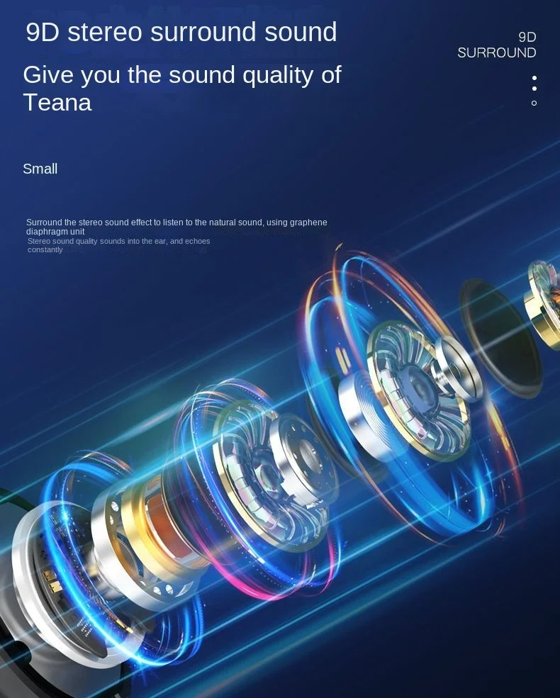 Hot Sale Wireless Earphones F9-5 Music Earphones TWS Binaural Touch Power Display In-Ear Earbuds