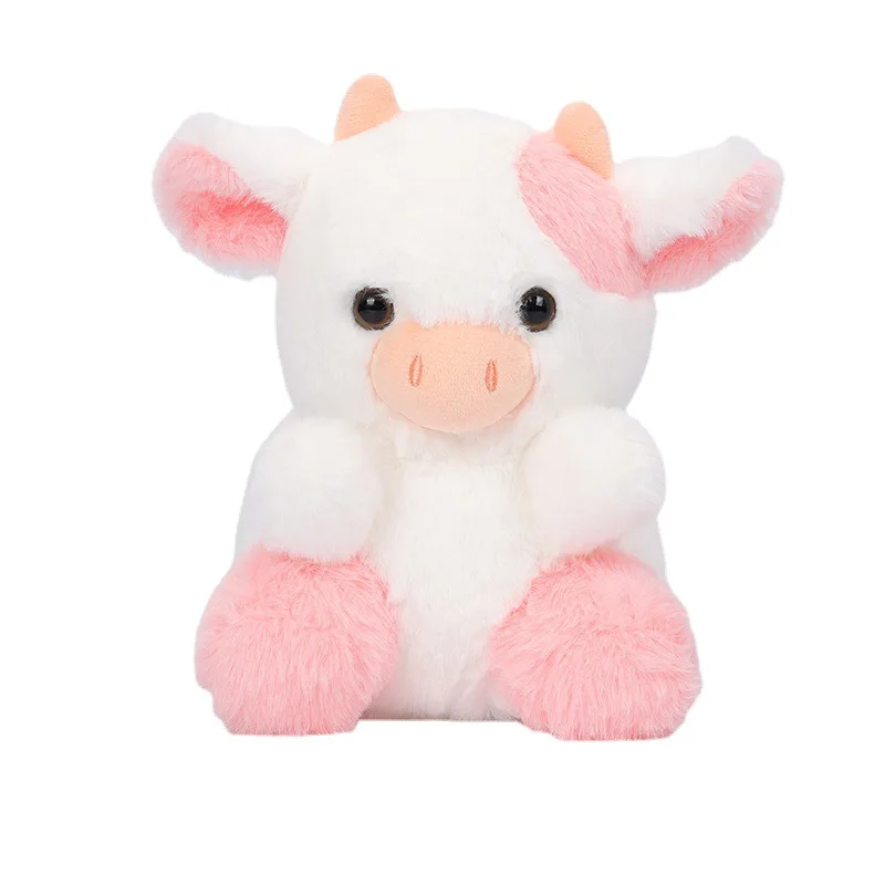 20cm Kawaii Pink Dairy Cattle Stuffed Plush Toys Lovely Strawberry Cows