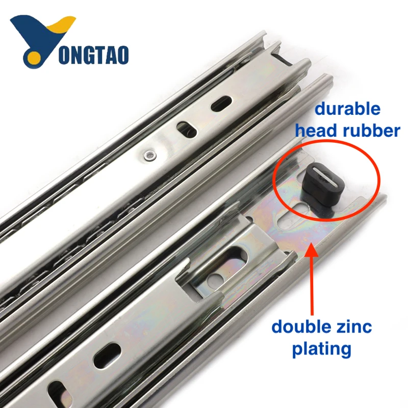 Jieyang Hardware Full Extension Drawer Slides 40mm Ball Bearing Drawer