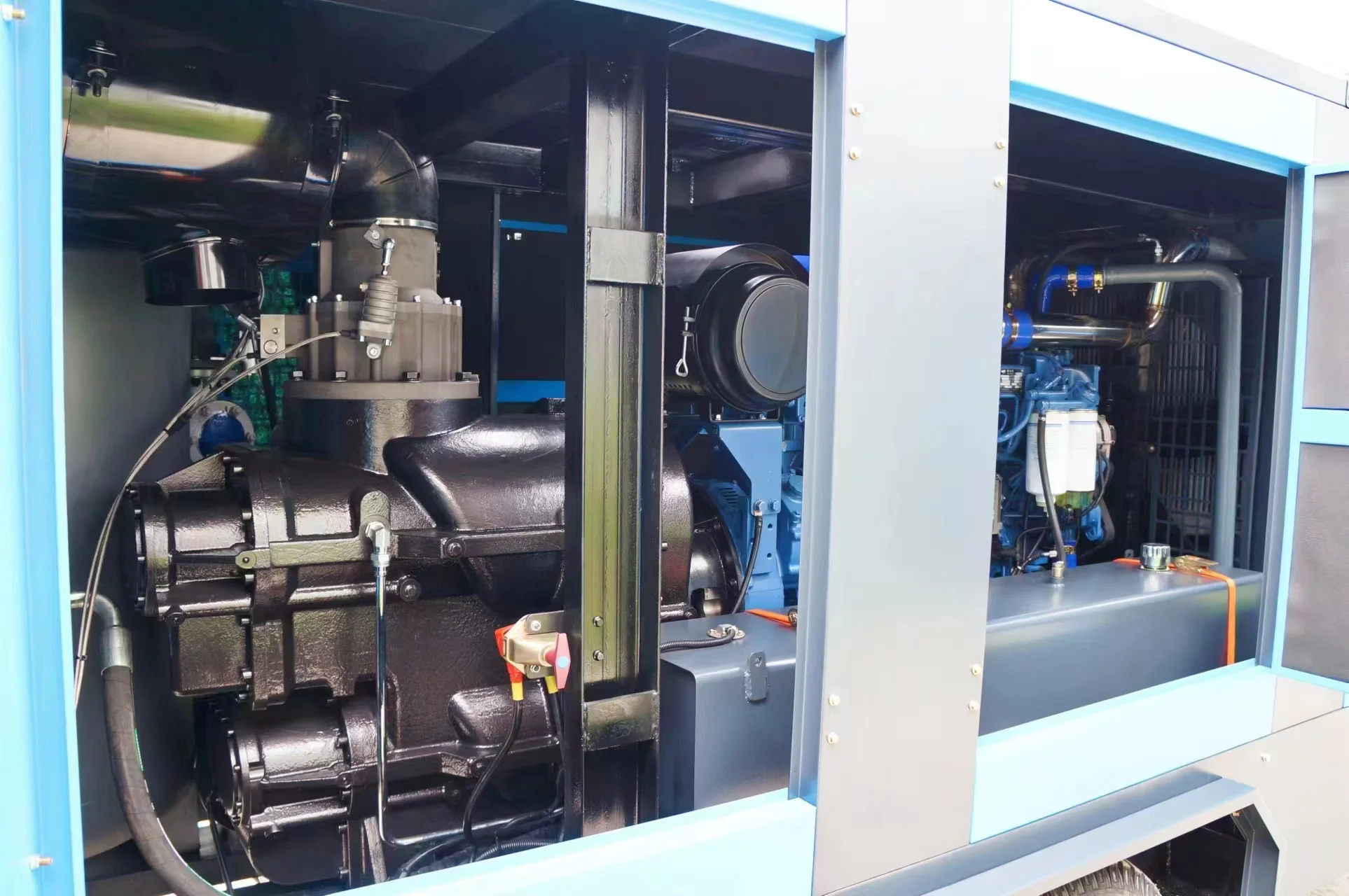 Cummins Engine Diesel Screw Air Compressor 185cfm 8bar 10bar 5 Cubic ...