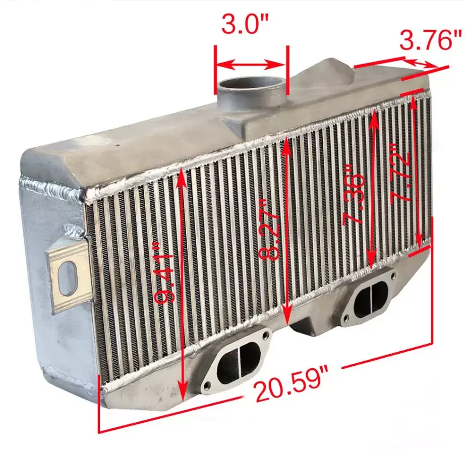 Jsy10208 Front Side Mount Intercooler For Subaru Wrx Sti Impreza Ej20