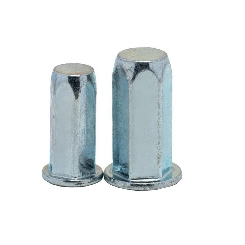 M4 M5 M6 M8 M10 Zinc Plated Flat Head Full Hex Body Close End Rivet