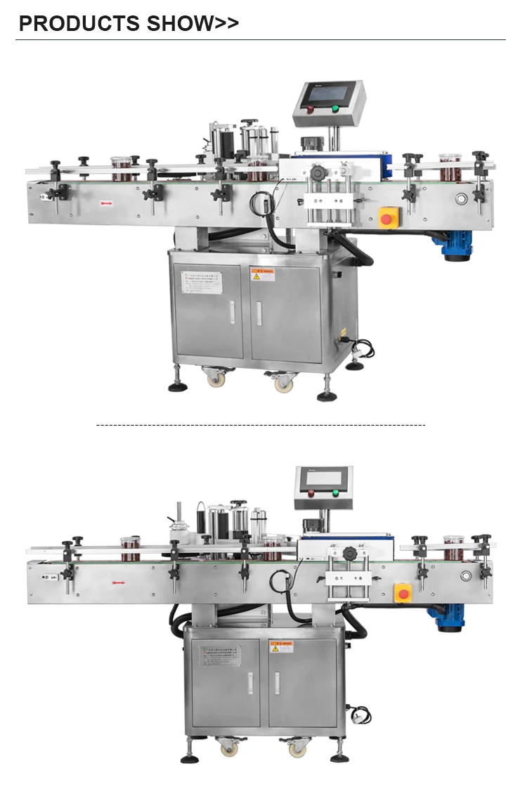 Two Side Round Bottle Self Adhesive Labeling Machine High Speed