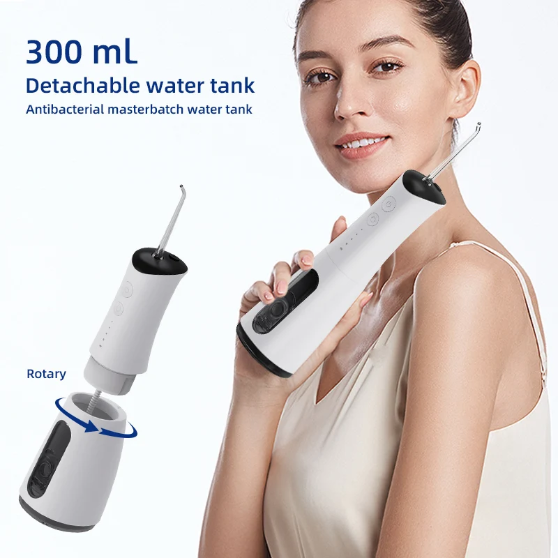 Mini Electric for Oral Irrigator Orthodontic Spray Water Flosser Cordless Dental Cleaner for Household Hotel Use USB Power