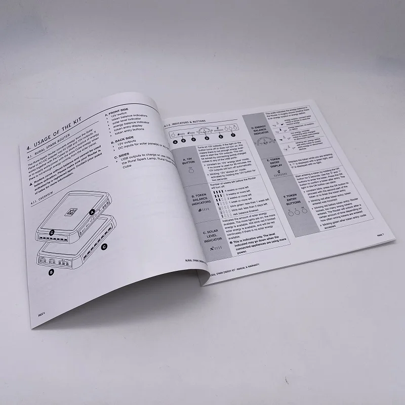 Сертифицированная Fsc ручная брошюра для продукта на заказ руководство книга буклет по эксплуатации
