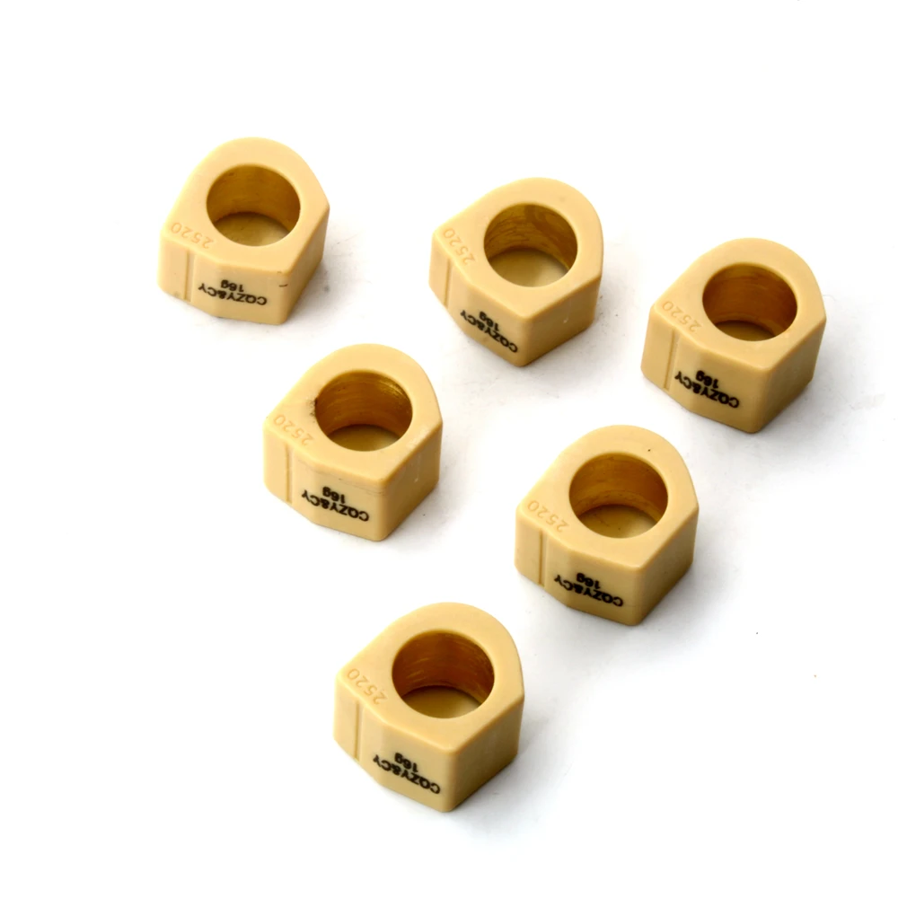 6PC Racing XCiting400 Quality Roller Weights 25x20mm for XCiting I ABS 400cc Scooter Engine Parts 22121LKF5305