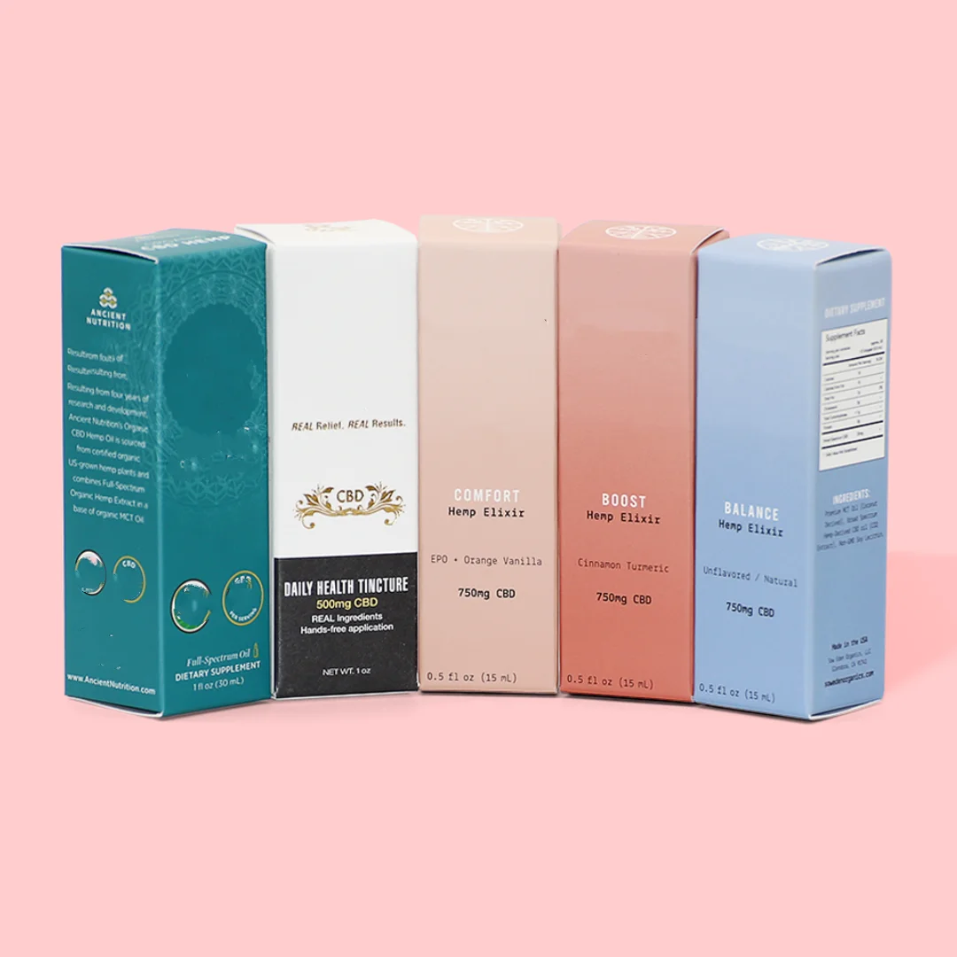 Art Packing Factory Custom Logo Packing Paper Box Smoking Cigarette Accessories Cardboard Box Essential Oil Packaging Box
