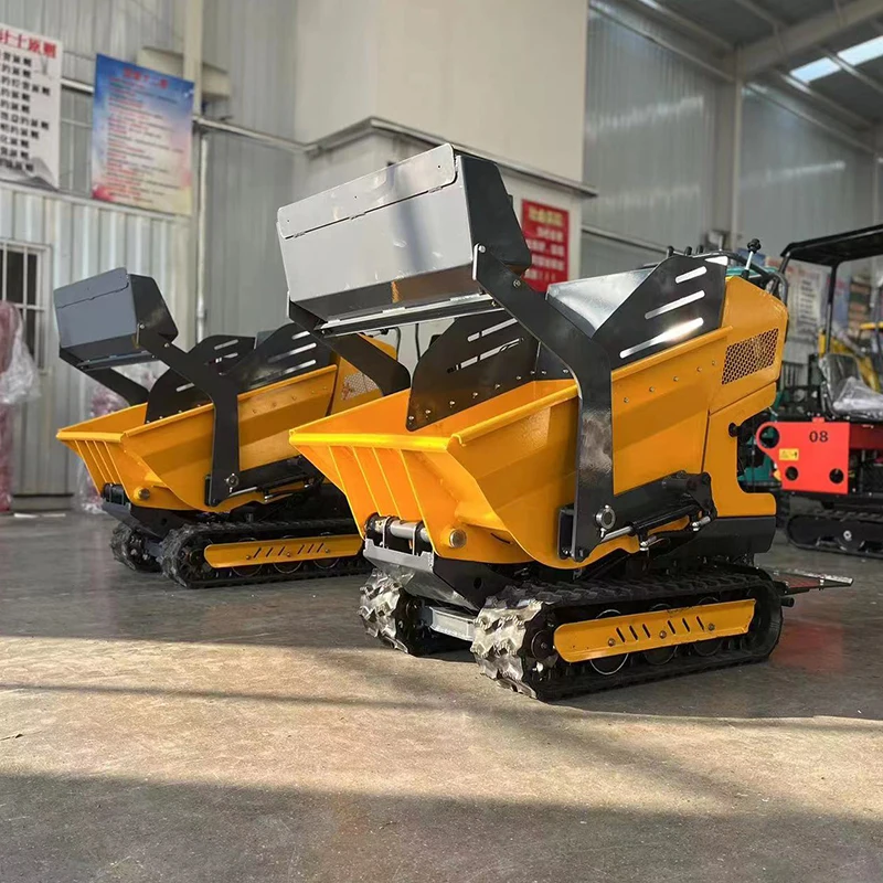 FREE SHIPPING!! Cheap1Ton Rated Load Mini Dumper  Crawler  Hydraulic Dumper Mini Front End Loader