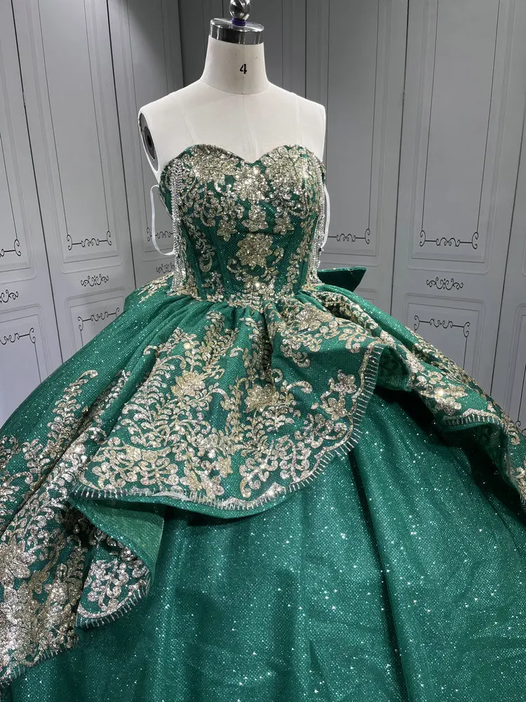 Mumuleo Emerald Green Quinceanera Dresses 2025 Sweet 16 Vestidos De Fiesta  Vestidos De 15 Aos XV Para Economic| Alibaba.com