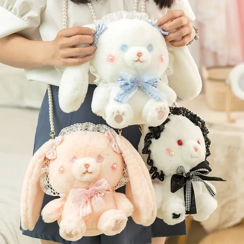 Plush White Poker Bunny Bag - Bags and Purses - Lace Market: Lolita Fashion  Sales