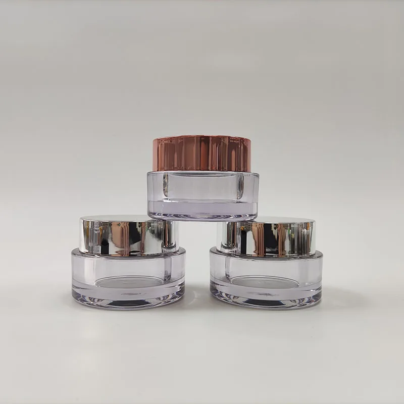 High Quality Thick Wall 50ml PETG Plastic Cream Jar Cosmetic Jar Cosmetic Body Lotion Plastic Jar