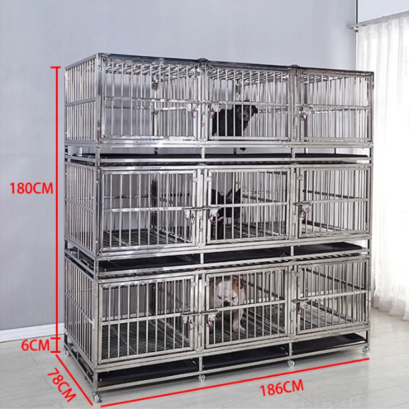Hcr017a Cheapest Stainless Steel Pet Kennels/small Big Animal Cages