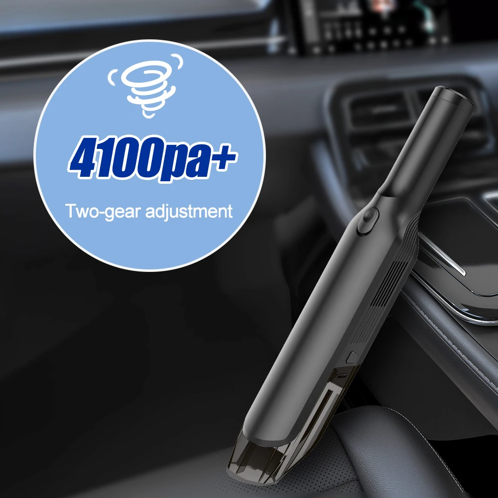 Two Versions Mini Car Vaccum Cleaner 12V or Rechargeable Wireless Small Portable High Power Hand Car Vacuum Cleaner