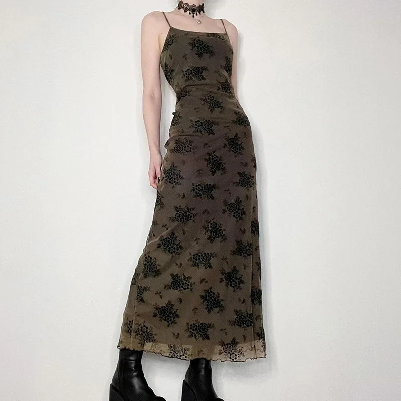 gothic floral dress