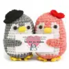 Hat-wearing penguin hug doll 1