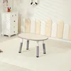 Gray wood grain single table