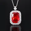 Platinum orange pendant with Chopin chain