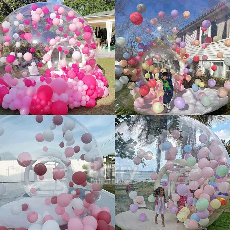 Party Rental Bubble Balloon House With Tunnel Inflatable Bubble