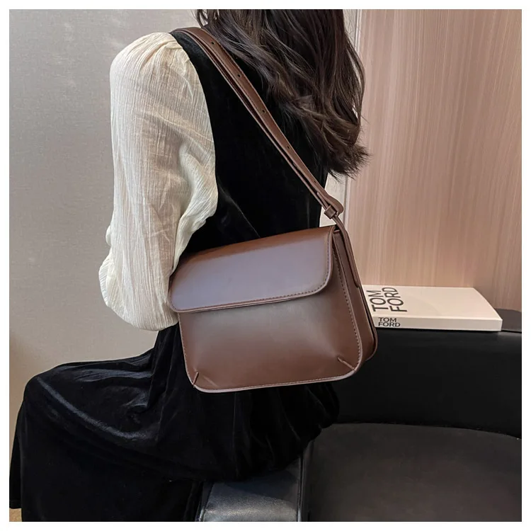 Pu New Fashionable And Popular Messenger Bag All-match One-shoulder ...