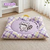 Color-blocked plaid patterned raccoon bag - Taro Purple Raccoon