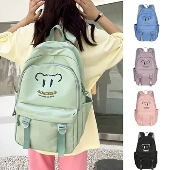2024 guangzhou wholesale korean teen black backpack schoolbag in stock whole sale back support school bag for children