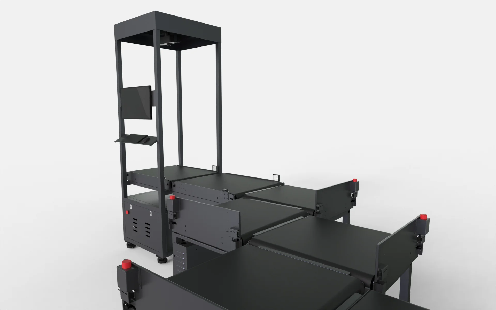 Monolithiot Logistic Express Dimension Weight Scan Dws System Belt