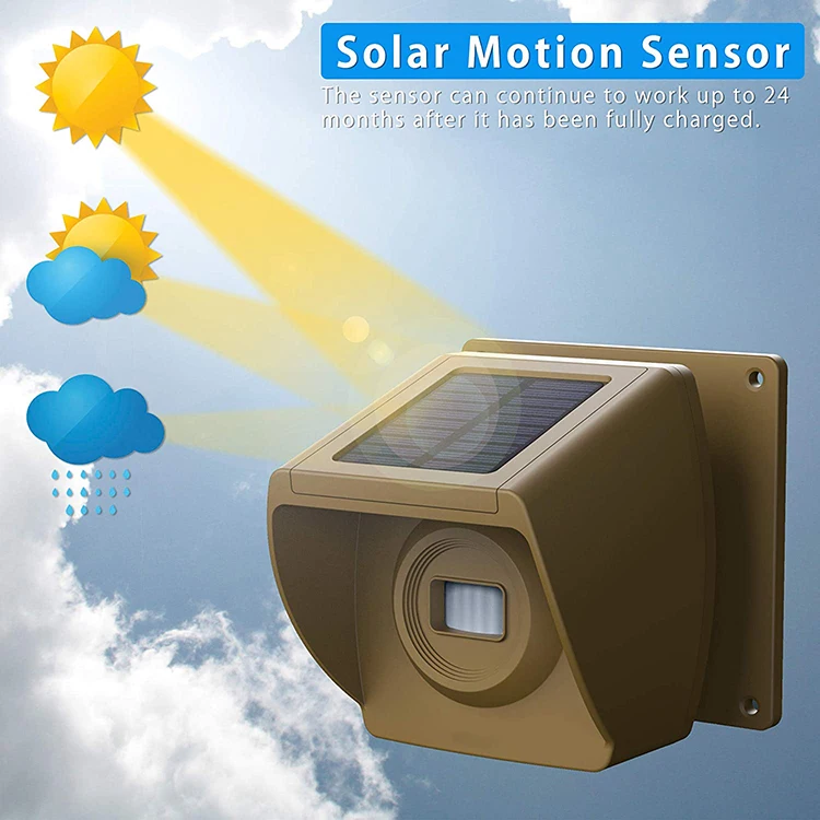 Home Security Alarm System Solar Motion Driveway Sensor Alarm Driveway Alarm System With Weatherproof/Mute Mode