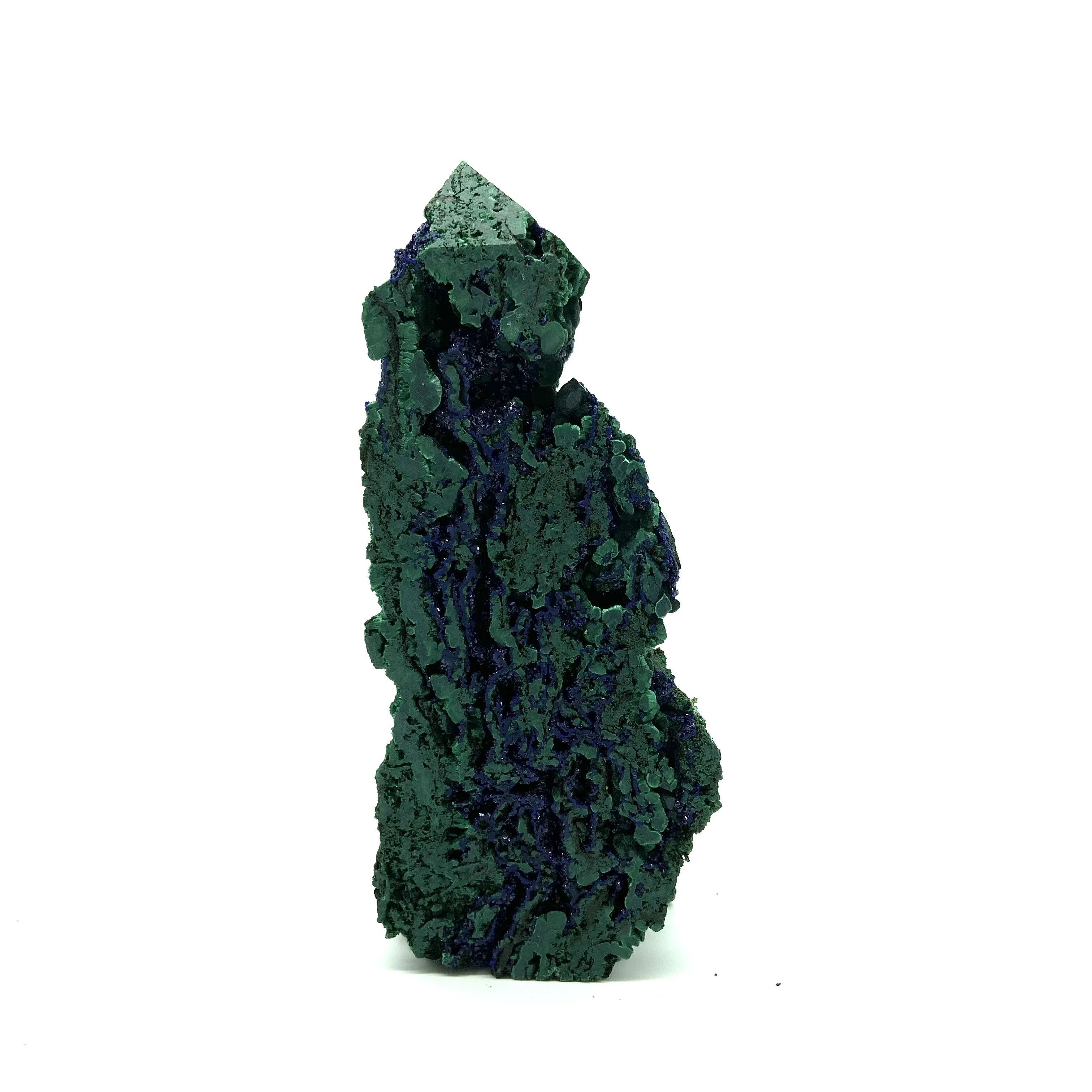 Natural Azurite Malachite Geode Crystal Mineral Specimen Reiki Stone Collect L7 
