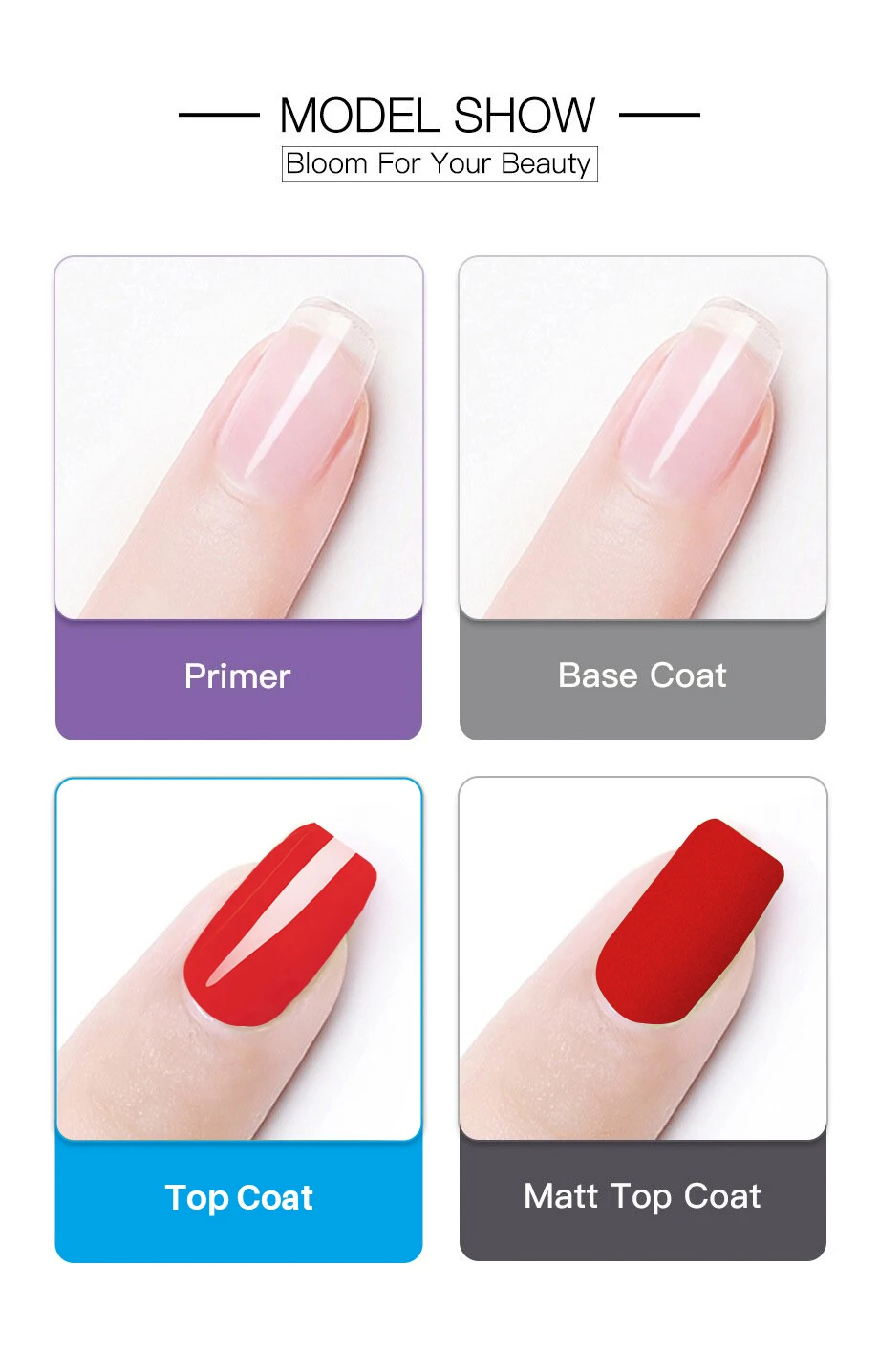 Китайский поставщик AOPMALL, профессиональный прозрачный акриловый порошковый Цветущий гель для ногтей, полигель для ногтей