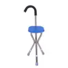 Taburete cuadrado azul