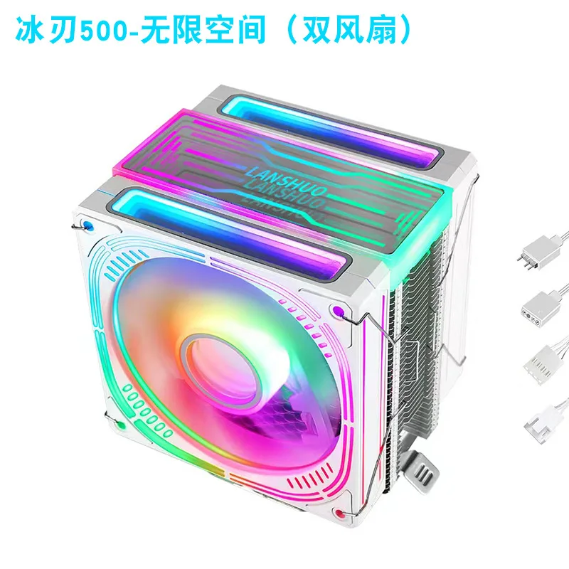 Cpu Cooler Fan 4 Pin PWM 6 Heat Pipe Radiator Cpu Cooling Fan Air ...