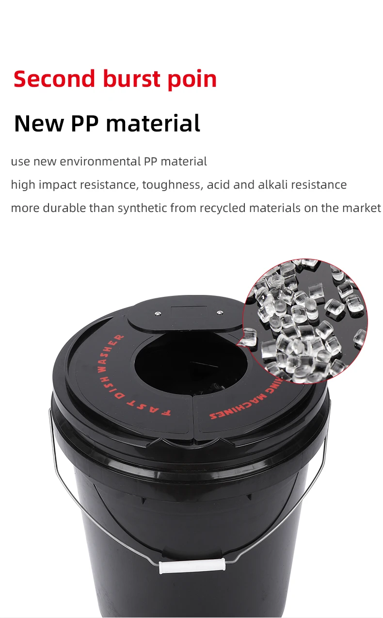 Auto Cleaning Bucket Car Polishing Pad Washing Tool Wool&foam Buffing